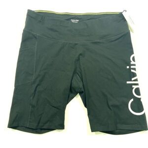 New Calvin Klein Performance High Waist Logo Bike Shorts